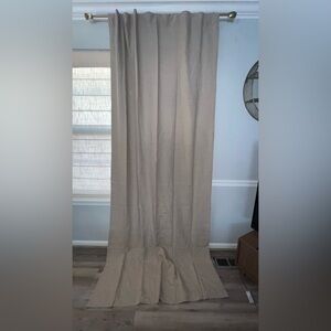 Pottery Barn Belgian Linen Lined Curtain Drape 50”x108” 1 Panel